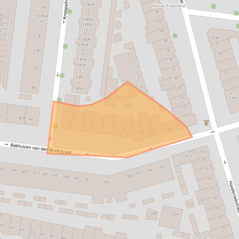 Kaart van postcodegebied 3532GC.