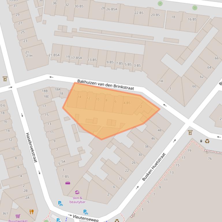 Kaart van postcodegebied 3532GE.