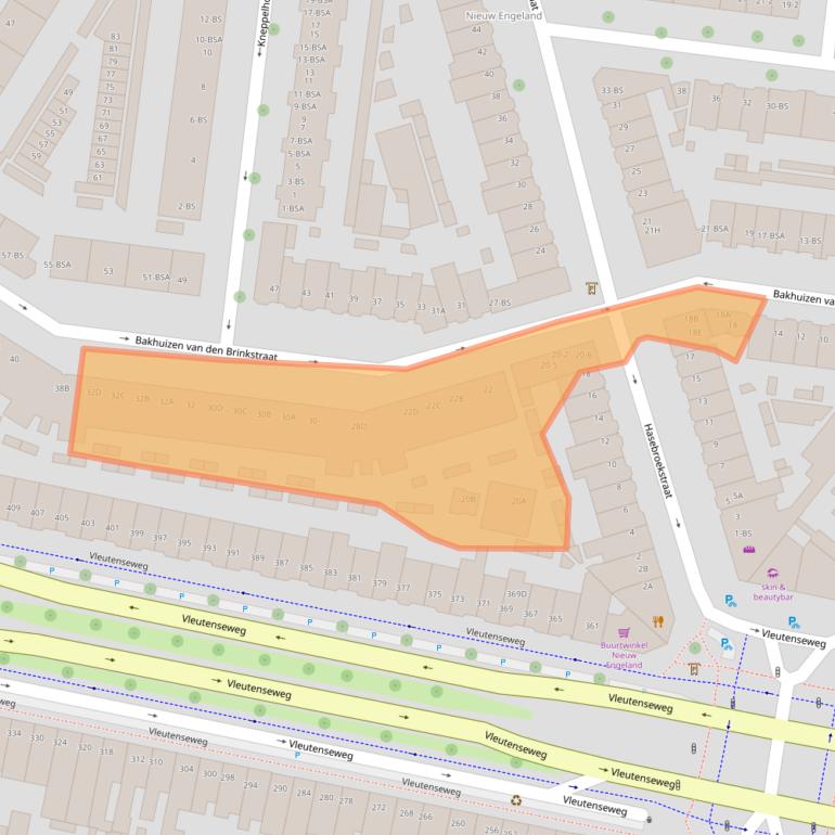 Kaart van postcodegebied 3532GG.