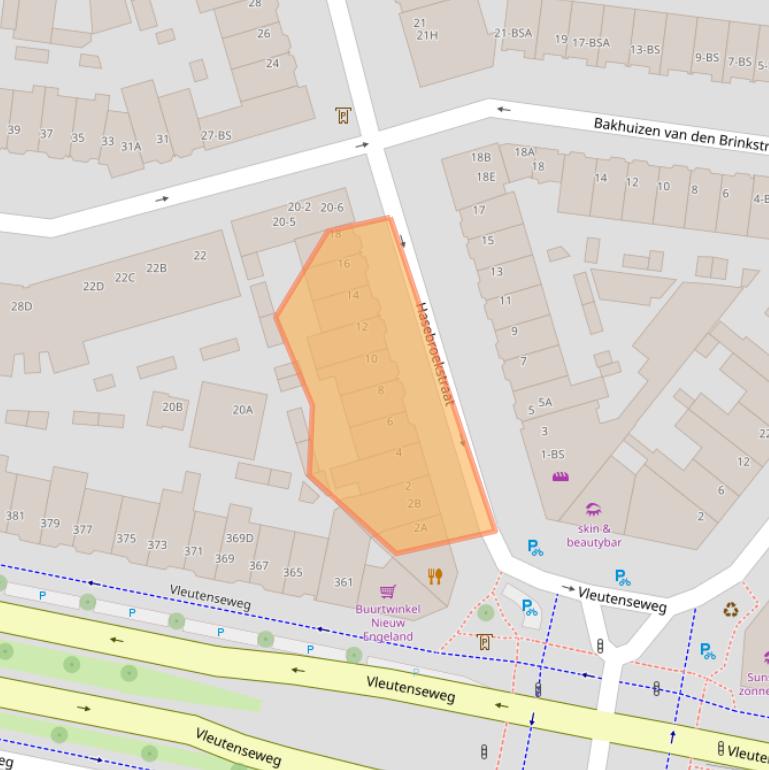 Kaart van postcodegebied 3532GL.