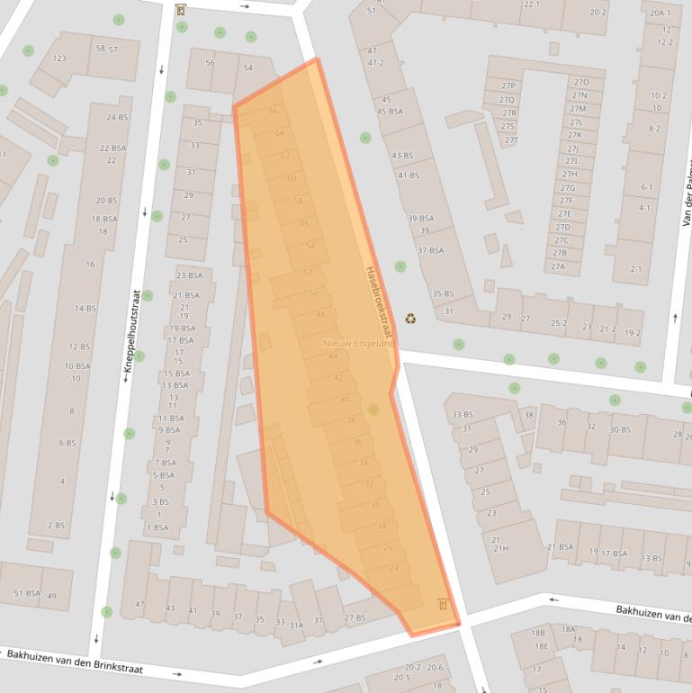 Kaart van postcodegebied 3532GM.