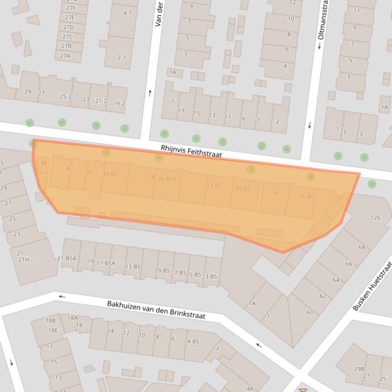 Kaart van postcodegebied 3532GP.