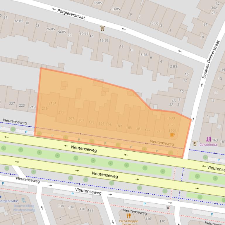 Kaart van postcodegebied 3532HC.