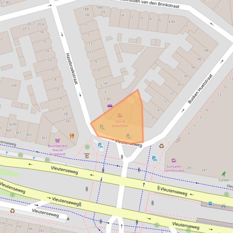 Kaart van postcodegebied 3532HG.