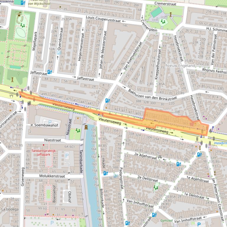 Kaart van postcodegebied 3532HH.