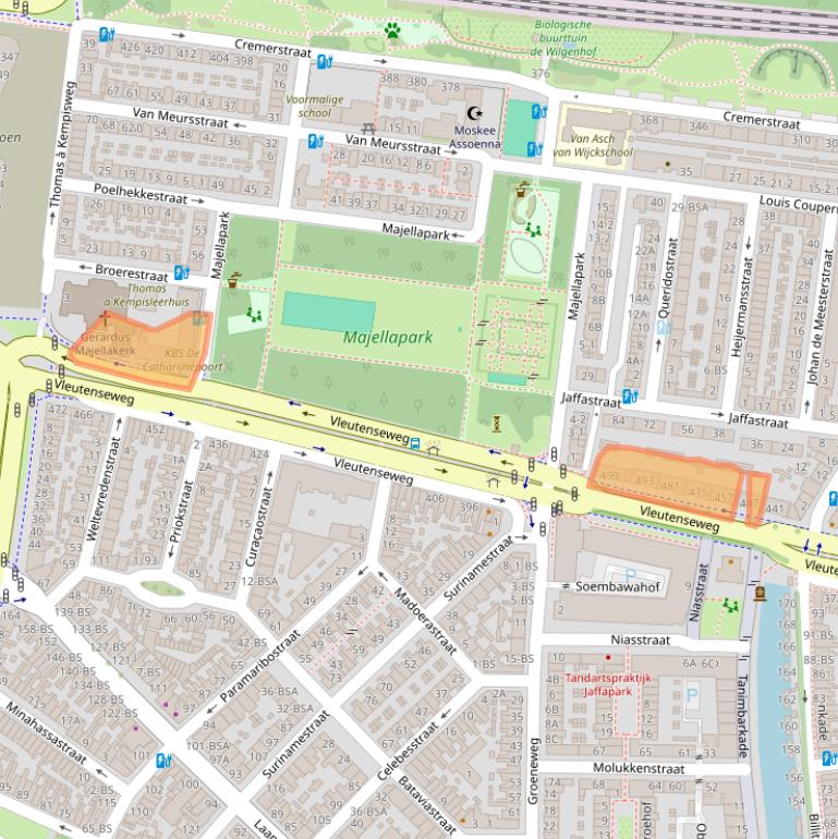 Kaart van postcodegebied 3532HK.