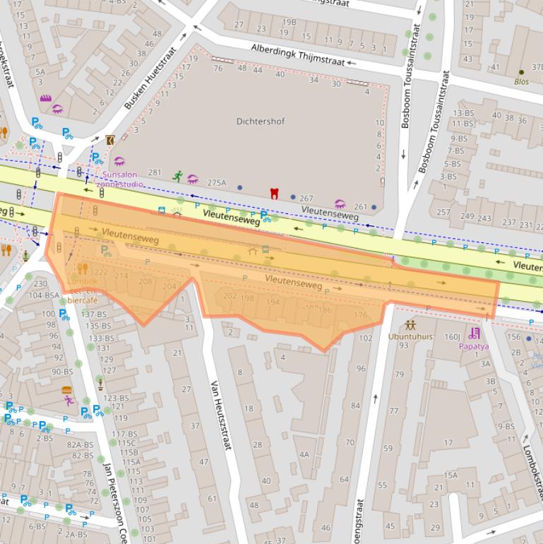 Kaart van postcodegebied 3532HP.