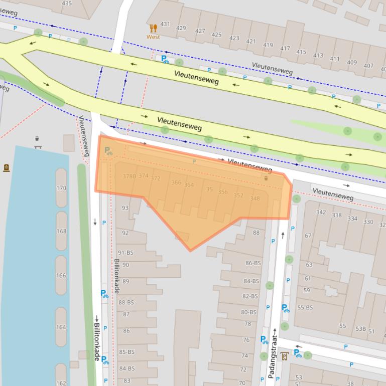 Kaart van postcodegebied 3532HV.