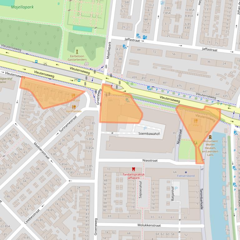 Kaart van postcodegebied 3532HW.