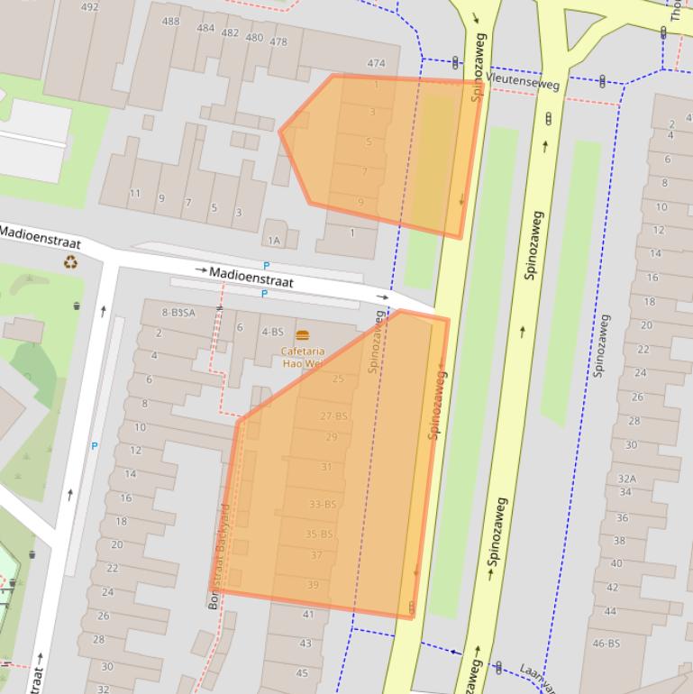 Kaart van postcodegebied 3532SB.