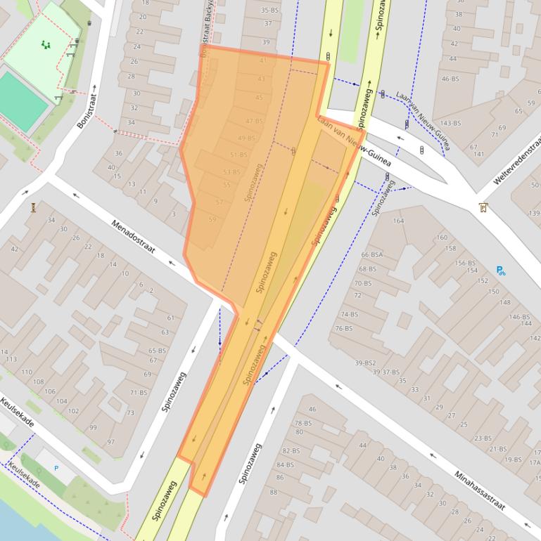 Kaart van postcodegebied 3532SC.