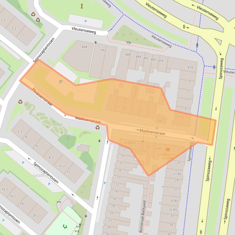 Kaart van postcodegebied 3532SK.