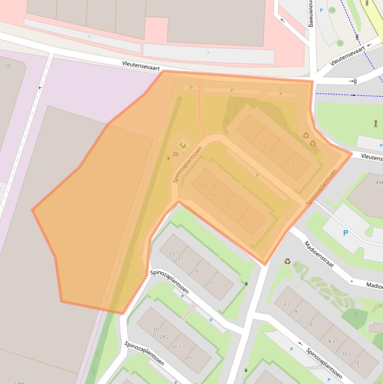 Kaart van postcodegebied 3532SN.