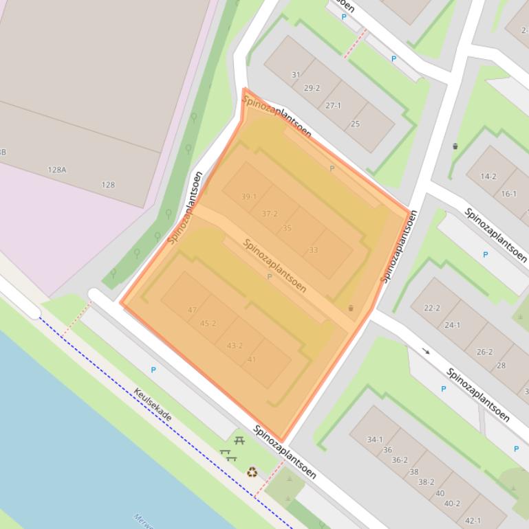 Kaart van postcodegebied 3532SR.