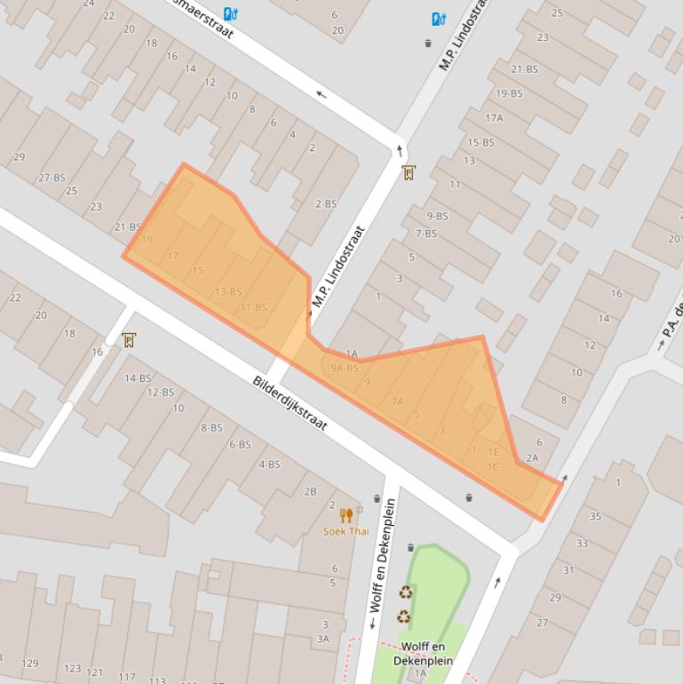 Kaart van postcodegebied 3532VA.