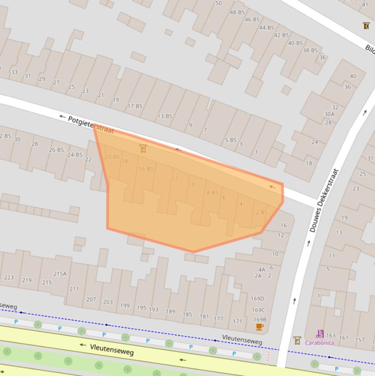 Kaart van postcodegebied 3532VR.