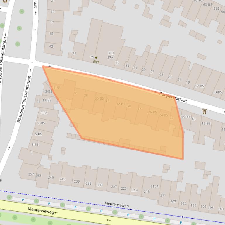Kaart van postcodegebied 3532VS.