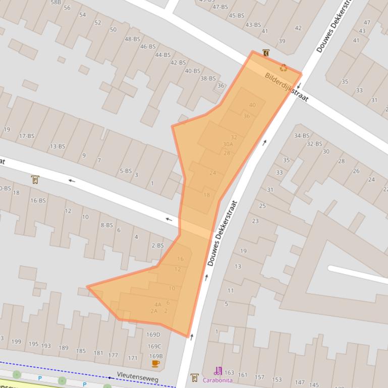 Kaart van postcodegebied 3532XB.