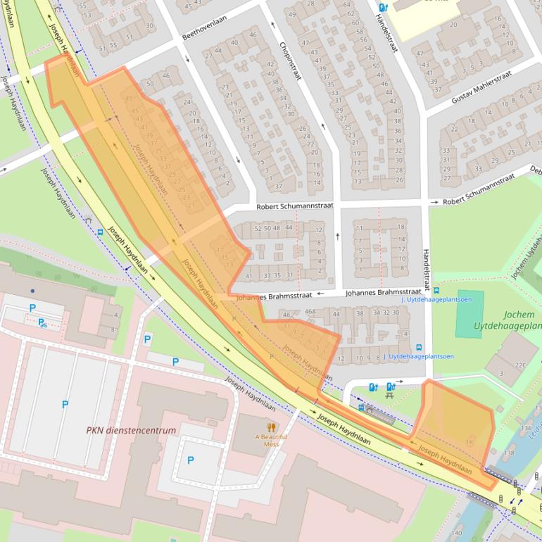 Kaart van postcodegebied 3533AB.