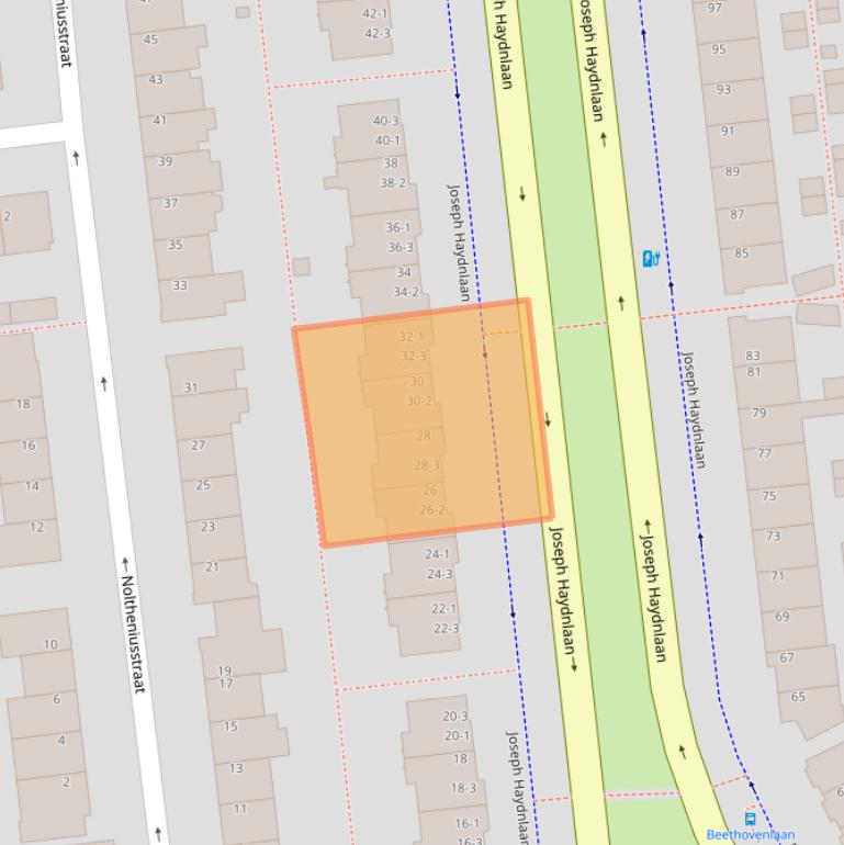Kaart van postcodegebied 3533AH.