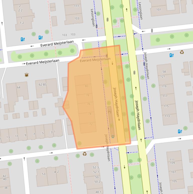 Kaart van postcodegebied 3533AL.
