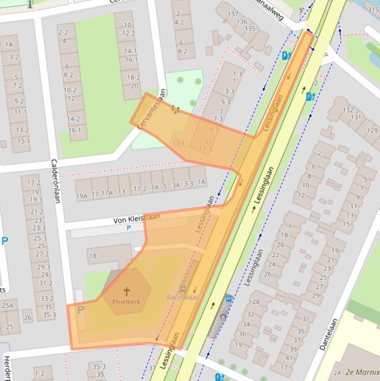 Kaart van postcodegebied 3533AN.