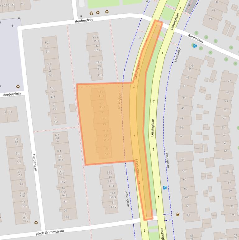 Kaart van postcodegebied 3533AR.