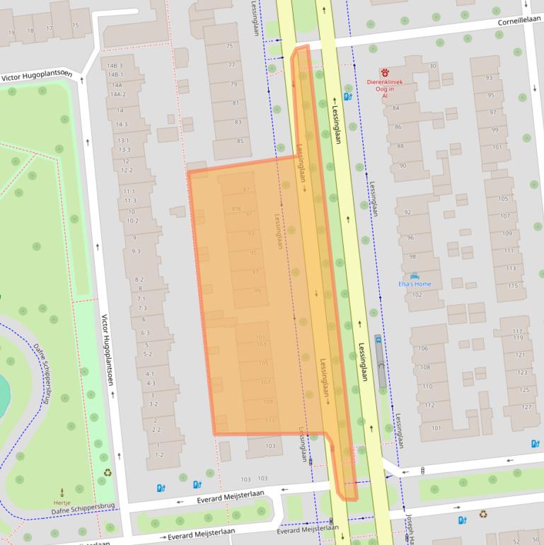 Kaart van postcodegebied 3533AV.