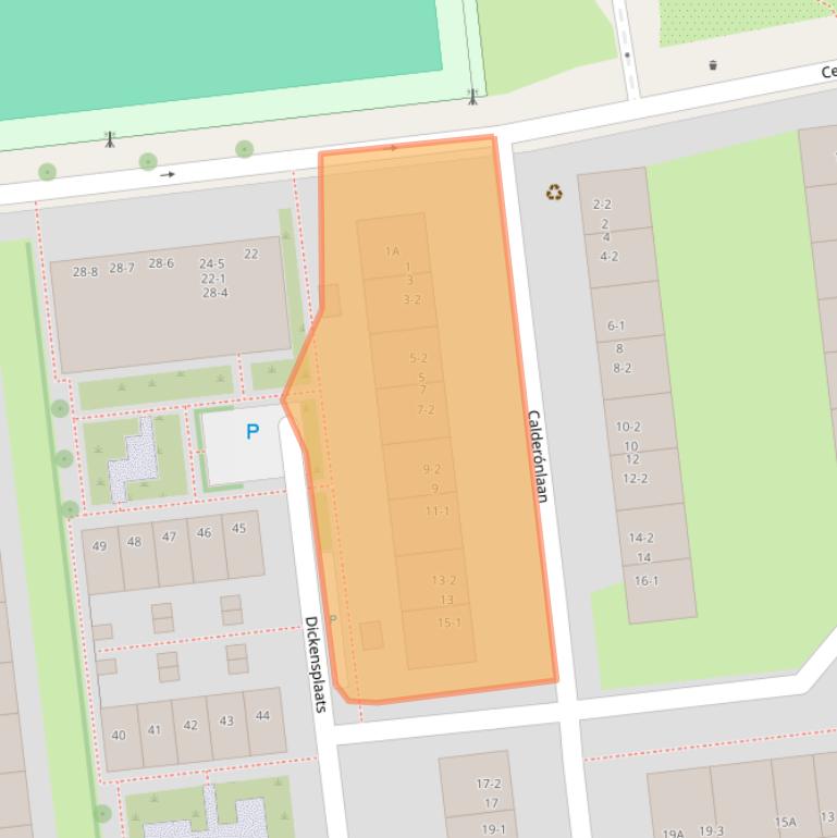 Kaart van postcodegebied 3533BC.