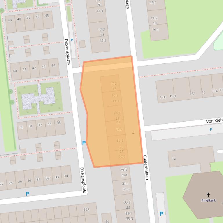 Kaart van postcodegebied 3533BD.