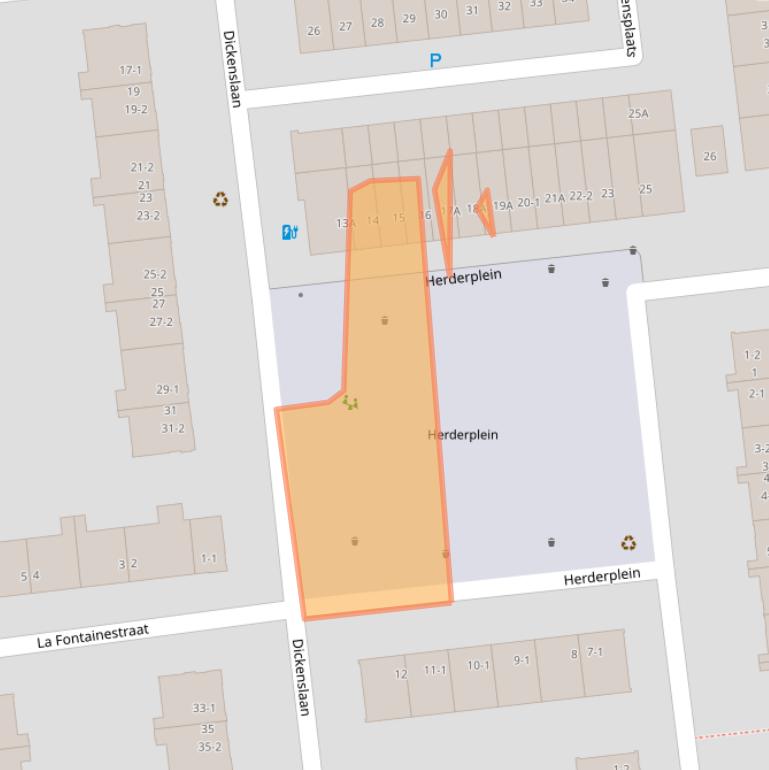 Kaart van postcodegebied 3533BN.