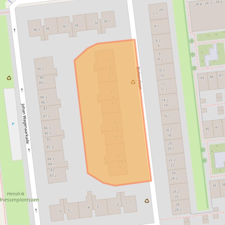 Kaart van postcodegebied 3533BR.