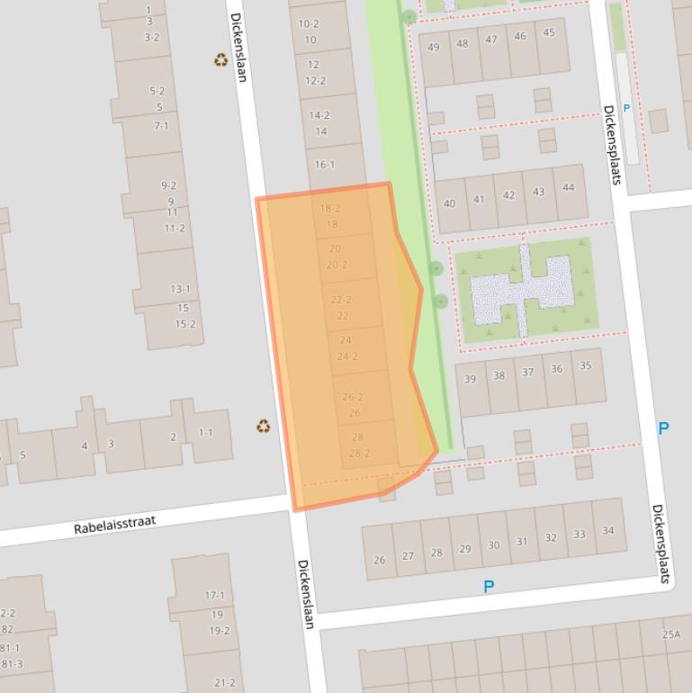 Kaart van postcodegebied 3533BW.