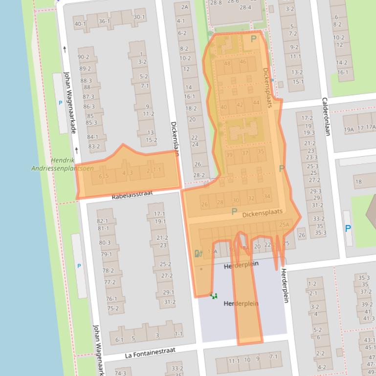 Kaart van postcodegebied 3533CC.