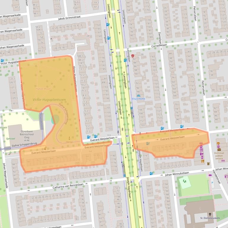 Kaart van postcodegebied 3533CN.