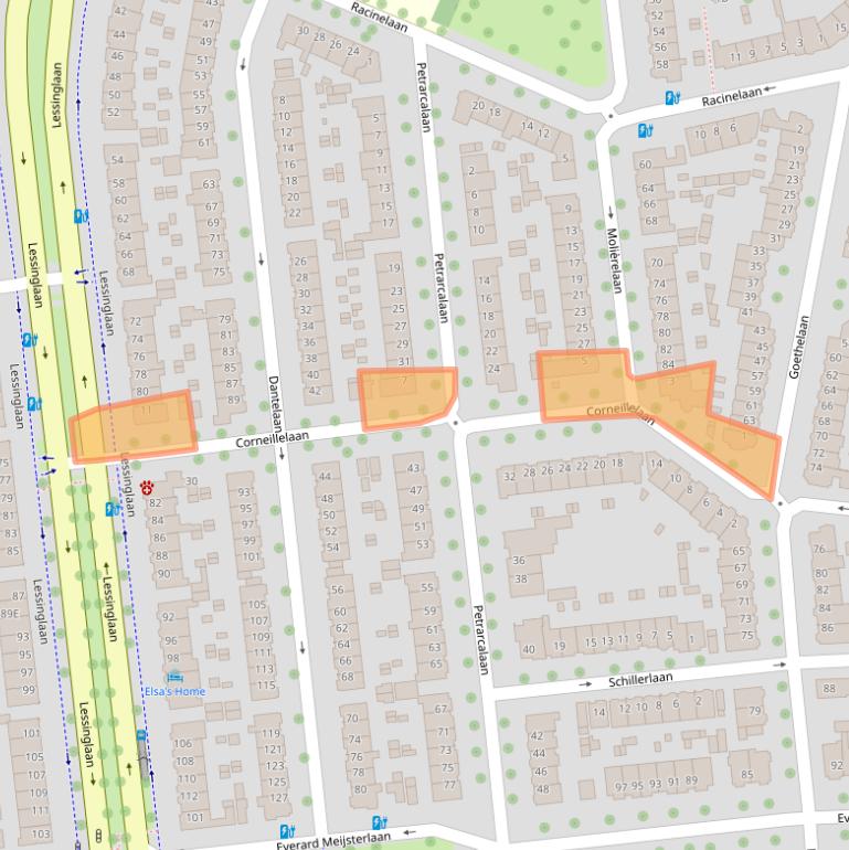 Kaart van postcodegebied 3533CV.