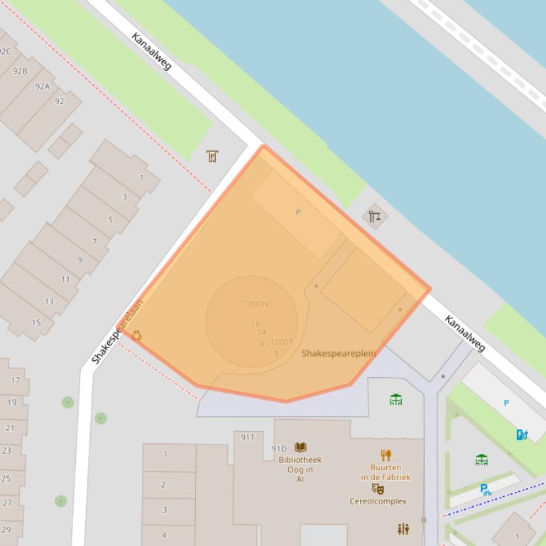 Kaart van postcodegebied 3533DA.