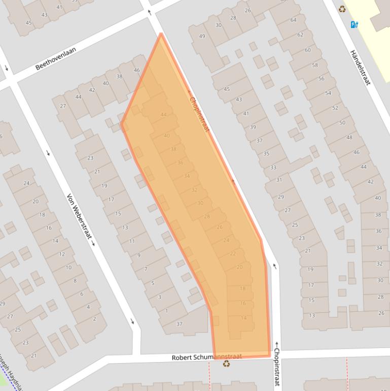 Kaart van postcodegebied 3533EN.