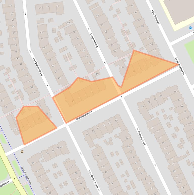 Kaart van postcodegebied 3533ES.