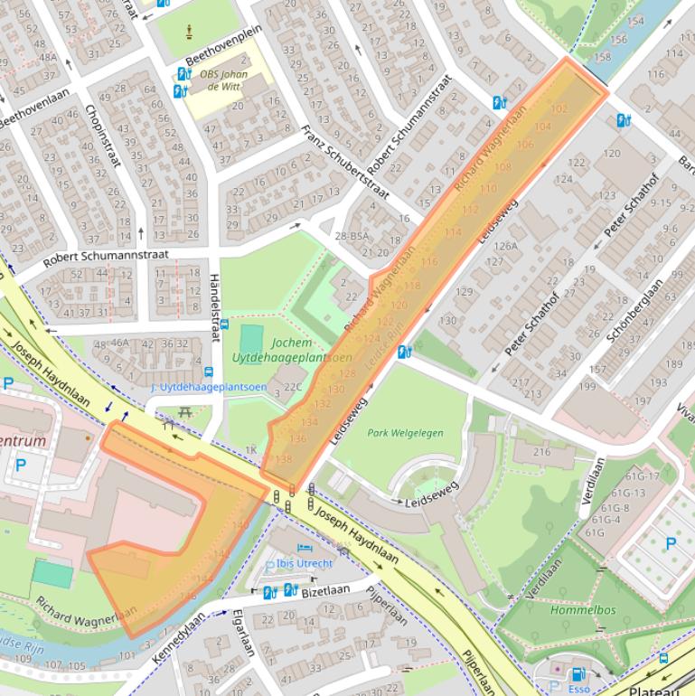 Kaart van postcodegebied 3533GE.