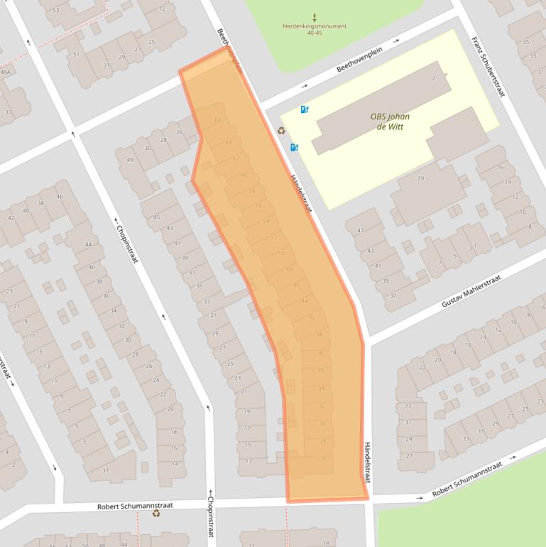 Kaart van postcodegebied 3533GL.