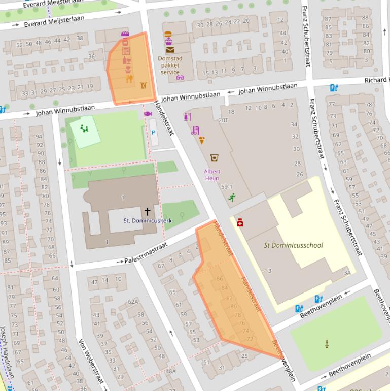 Kaart van postcodegebied 3533GM.