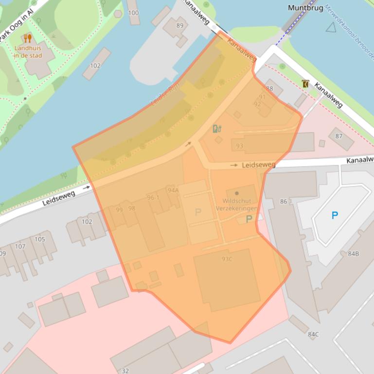 Kaart van postcodegebied 3533HA.