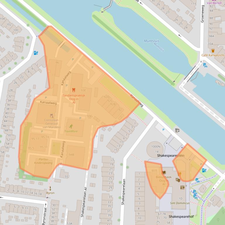 Kaart van postcodegebied 3533HH.