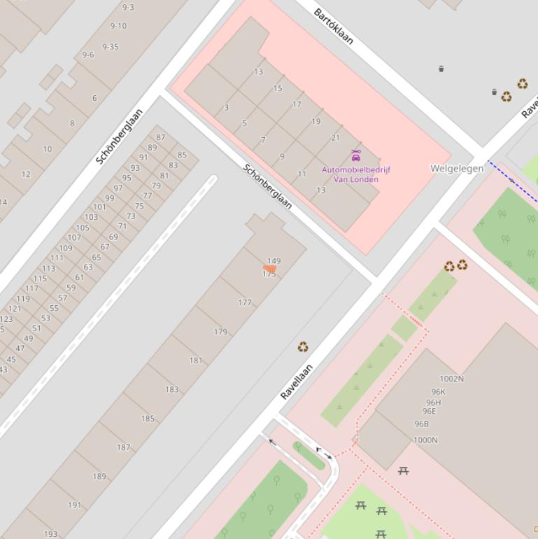 Kaart van postcodegebied 3533JJ.