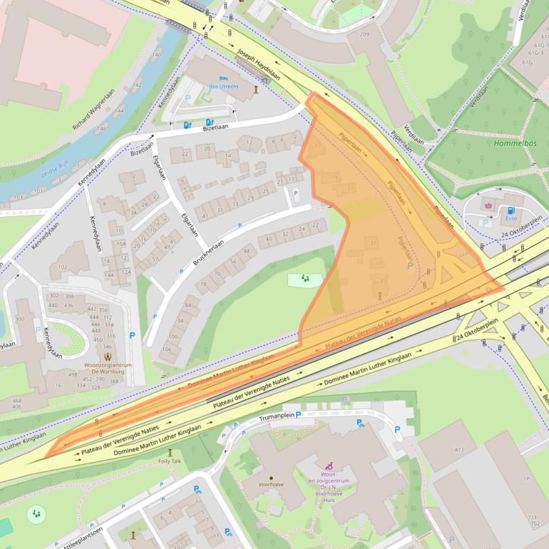 Kaart van postcodegebied 3533KB.