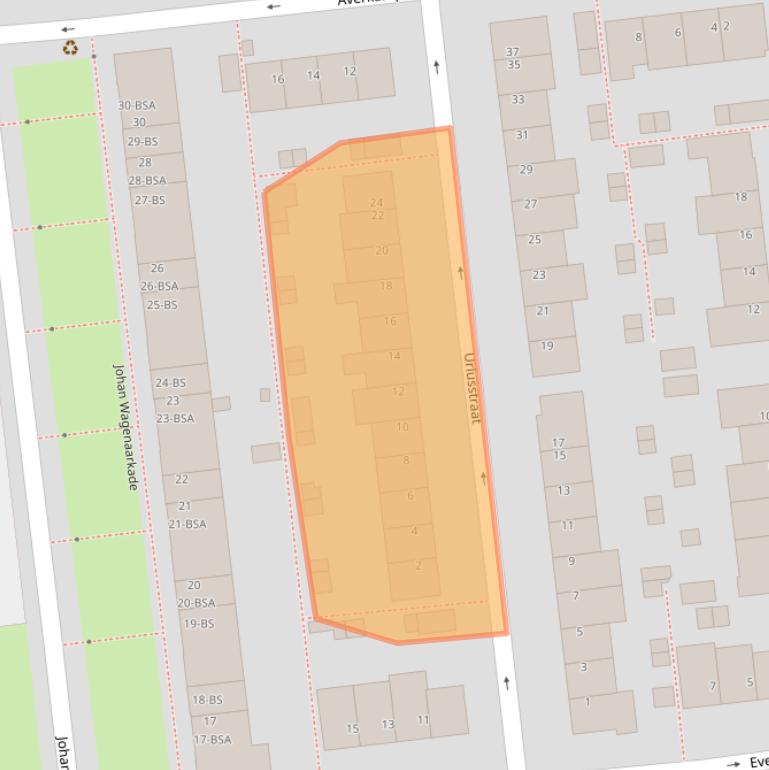 Kaart van postcodegebied 3533SN.