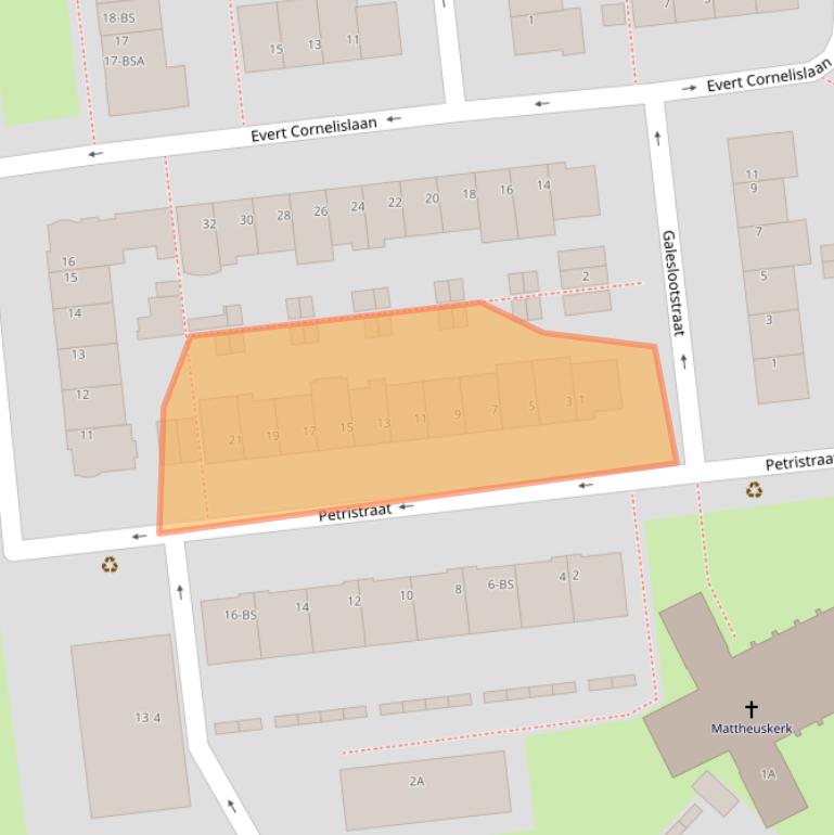 Kaart van postcodegebied 3533SV.