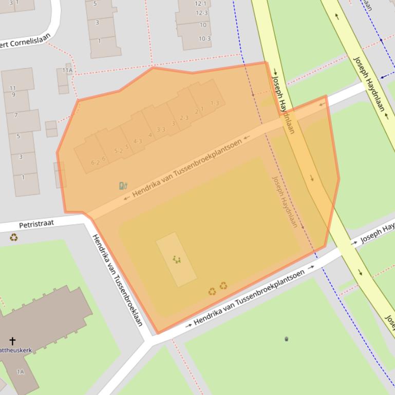 Kaart van postcodegebied 3533SX.