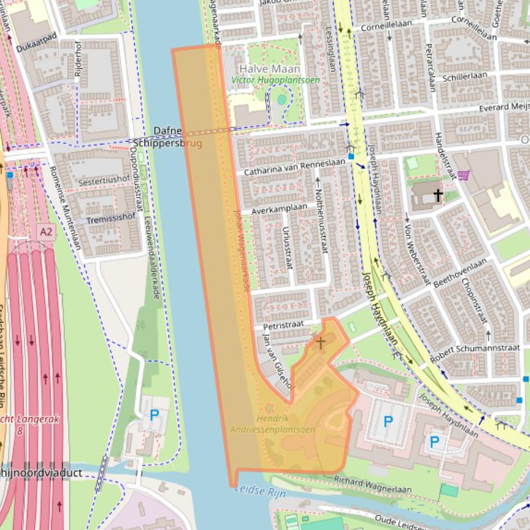 Kaart van postcodegebied 3533SZ.